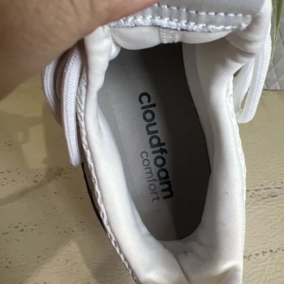 Adidas Cloud Foam Sneaker sz 8.5 Men’s Active Trendy Kicks White main image 6